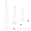 3/4/6FT Battery Lighted Spiral Christmas Trees/COLD